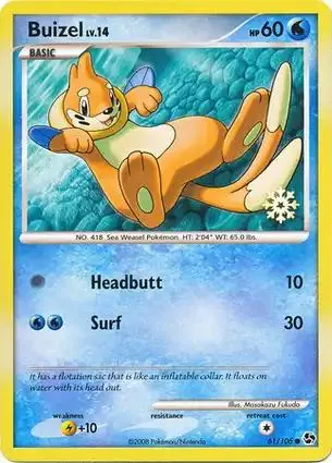 Great Encounters Buizel [Snowflake-Stamp] Pokémon card